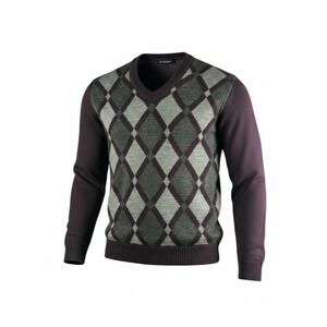 RIDGE Sweater Mens XL Argyle V Neck Brown Green Pullover NWT